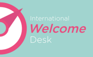 Affiche de l'International Welcome Desk 2023