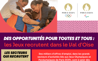 Les Jeux de Paris recrutent dans le Val d’Oise !